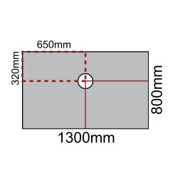 Marmox Original Showerlay 1300mm x 800mm