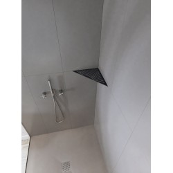 Corner Shelf - Wave Triangle - Black